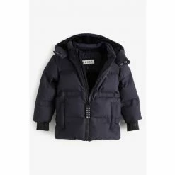 Baker By Ted Baker Shower Resistant Navy Blue Coat -Baker by Ted Baker shop unnamed file 438