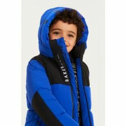 Baker By Ted Baker Shower Resistant Blue Padded Coat -Baker by Ted Baker shop unnamed file 442