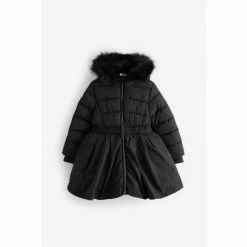 Baker By Ted Baker Black Skirt Parka Coat -Baker by Ted Baker shop unnamed file 465