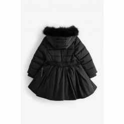 Baker By Ted Baker Black Skirt Parka Coat -Baker by Ted Baker shop unnamed file 466