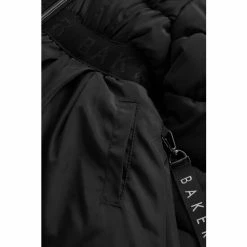 Baker By Ted Baker Black Skirt Parka Coat -Baker by Ted Baker shop unnamed file 467
