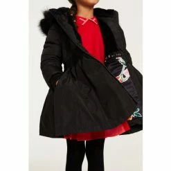 Baker By Ted Baker Black Skirt Parka Coat -Baker by Ted Baker shop unnamed file 468