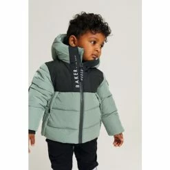 Baker By Ted Baker Green Shower Resistant Padded Jacket