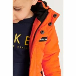 Baker By Ted Baker Orange Shower Resistant Parka -Baker by Ted Baker shop unnamed file 492