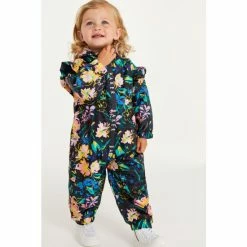 Baker By Ted Baker Navy Fleece Lined Puddlesuit