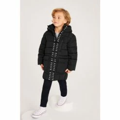 Baker By Ted Baker Shower Resistant Black Padded Coat