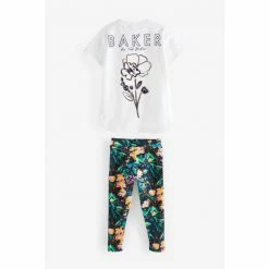 Baker By Ted Baker White Jersey T-Shirt And Leggings Set 8 Baker By Ted Baker White Jersey T-Shirt And Leggings Set -Baker by Ted Baker shop unnamed file 571
