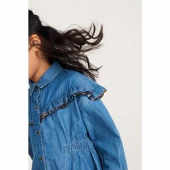 Baker By Ted Baker Blue Chambray Blouse And Leggings Set -Baker by Ted Baker shop unnamed file 615