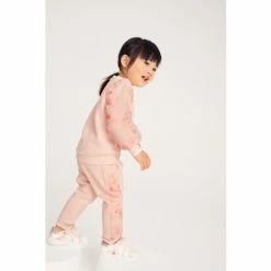 Baker By Ted Baker Pink Organza Sweater And Jogger Set