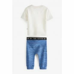 Baker By Ted Baker Blue Graphic T-Shirt And Leggings Set -Baker by Ted Baker shop unnamed file 700