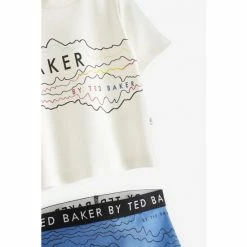 Baker By Ted Baker Blue Graphic T-Shirt And Leggings Set -Baker by Ted Baker shop unnamed file 701