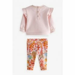 Baker By Ted Baker Pink Floral Sweater And Leggings Set -Baker by Ted Baker shop unnamed file 708