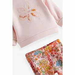 Baker By Ted Baker Pink Floral Sweater And Leggings Set -Baker by Ted Baker shop unnamed file 709
