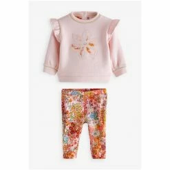 Baker By Ted Baker Pink Floral Sweater And Leggings Set -Baker by Ted Baker shop unnamed file 710