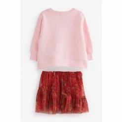 Baker By Ted Baker Pink Sweater And Skirt Set -Baker by Ted Baker shop unnamed file 769