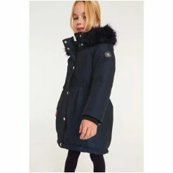 Baker By Ted Baker Navy Waterproof Coat