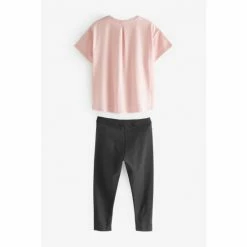 Baker By Ted Baker Pink Sequin Tee And Legging Set -Baker by Ted Baker shop unnamed file 810