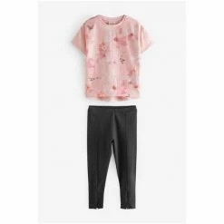 Baker By Ted Baker Pink Sequin Tee And Legging Set -Baker by Ted Baker shop unnamed file 813