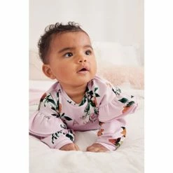 Baker By Ted Baker Pink Floral Frill Sleeve Set -Baker by Ted Baker shop unnamed file 817