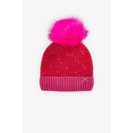 unnamed-file-835.jpg Baker By Ted Baker Pink Chevron Pom Hat And Gloves Set -Baker by Ted Baker shop unnamed file 835