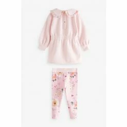 Baker By Ted Baker Pink Longline Sweater And Leggings Set -Baker by Ted Baker shop unnamed file 915