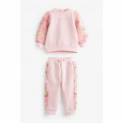 Baker By Ted Baker Pink Organza Sweatshirt And Joggers Set -Baker by Ted Baker shop unnamed file 925