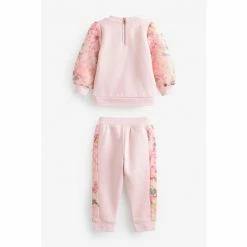 Baker By Ted Baker Pink Organza Sweatshirt And Joggers Set -Baker by Ted Baker shop unnamed file 926