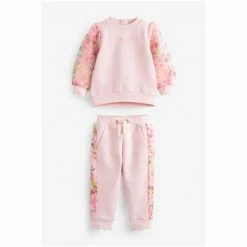 Baker By Ted Baker Pink Organza Sweatshirt And Joggers Set -Baker by Ted Baker shop unnamed file 927