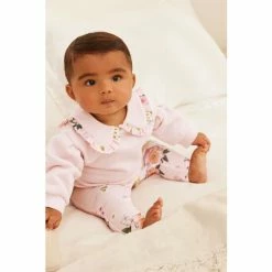 Baker By Ted Baker Pink Collared Sweater And Leggings Set