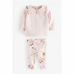 Baker By Ted Baker Pink Collared Sweater And Leggings Set -Baker by Ted Baker shop unnamed file 937