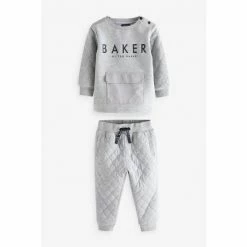Baker By Ted Baker Grey Quilted Set 4 Baker By Ted Baker Grey Quilted Set -Baker by Ted Baker shop unnamed file 941