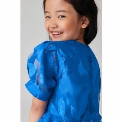 Baker By Ted Baker Blue Floral Jacquard Dress -Baker by Ted Baker shop unnamed file 979