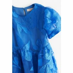 Baker By Ted Baker Blue Floral Jacquard Dress -Baker by Ted Baker shop unnamed file 982