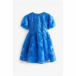 Baker By Ted Baker Blue Floral Jacquard Dress -Baker by Ted Baker shop unnamed file 983