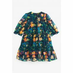 Baker By Ted Baker Navy Chiffon Tier Dress -Baker by Ted Baker shop unnamed file 989